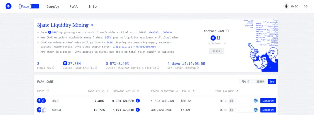 3Jane stablecoin prestiti