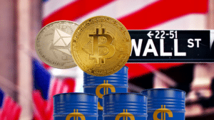 Wall Street Bitcoin Semestre Petrolio Doha