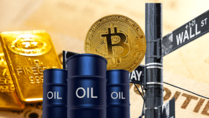 Wall Street Nasdaq Bitcoin Petrolio Oro