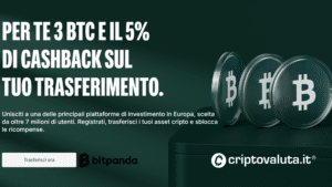 Bitpanda bonus e 5% di cashback