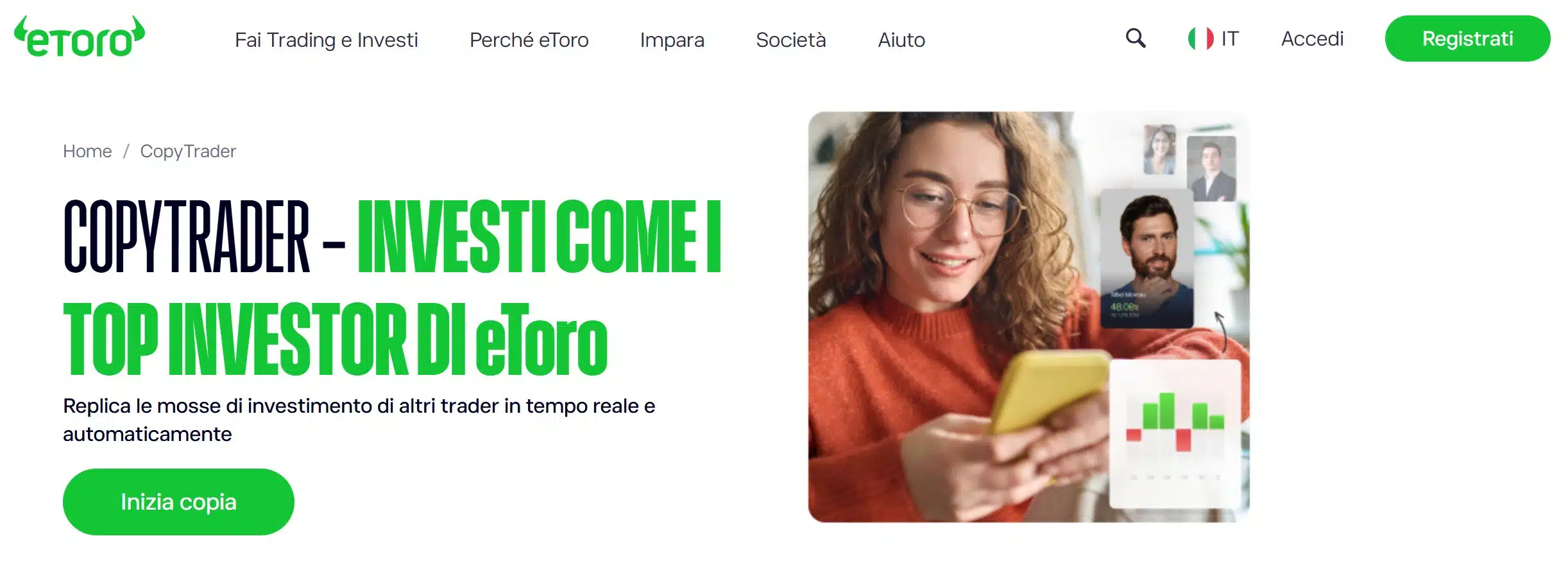 eToro tra le migliori piattaforme copy trading