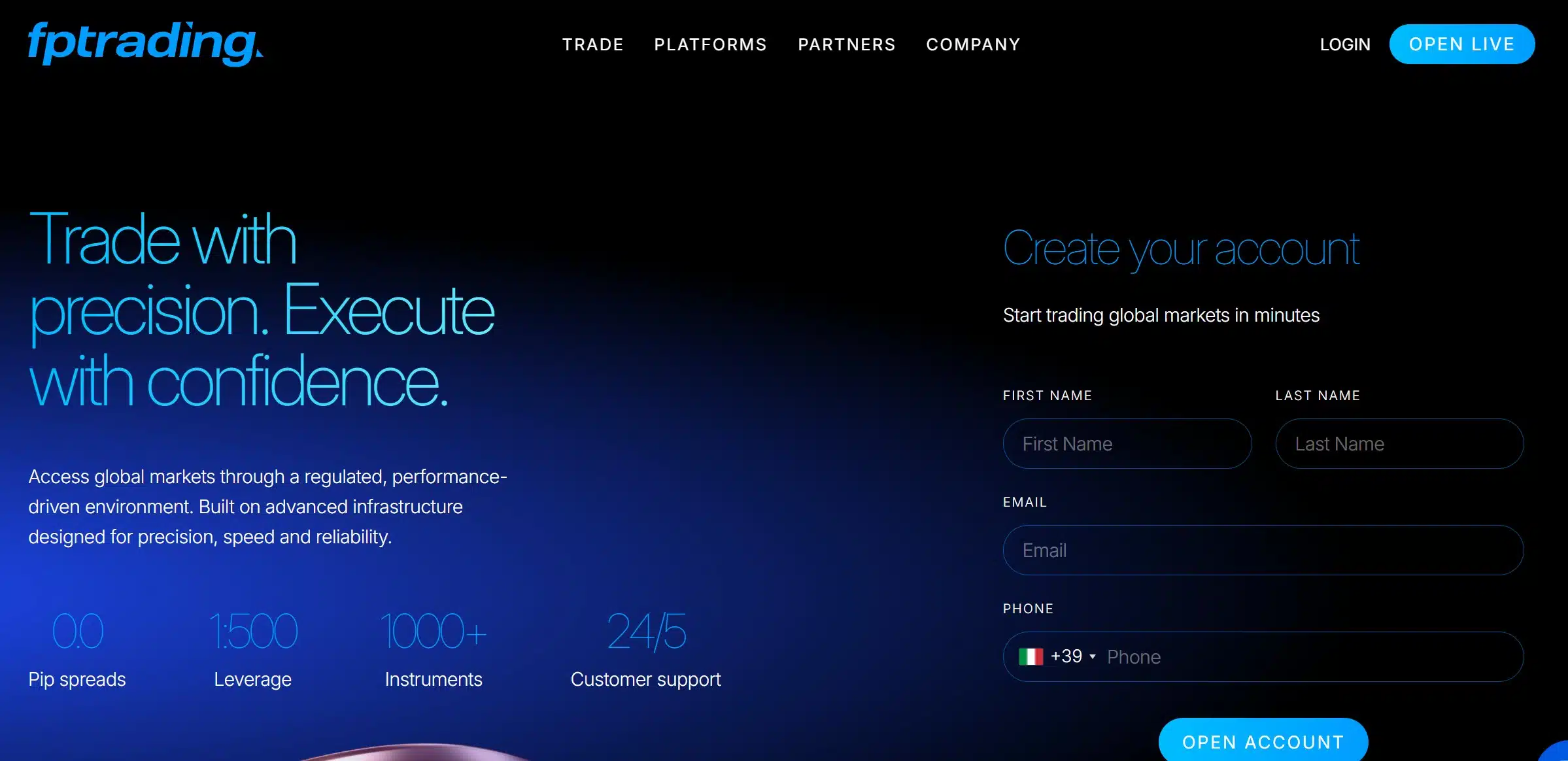 Come aprire un account su FP Trading