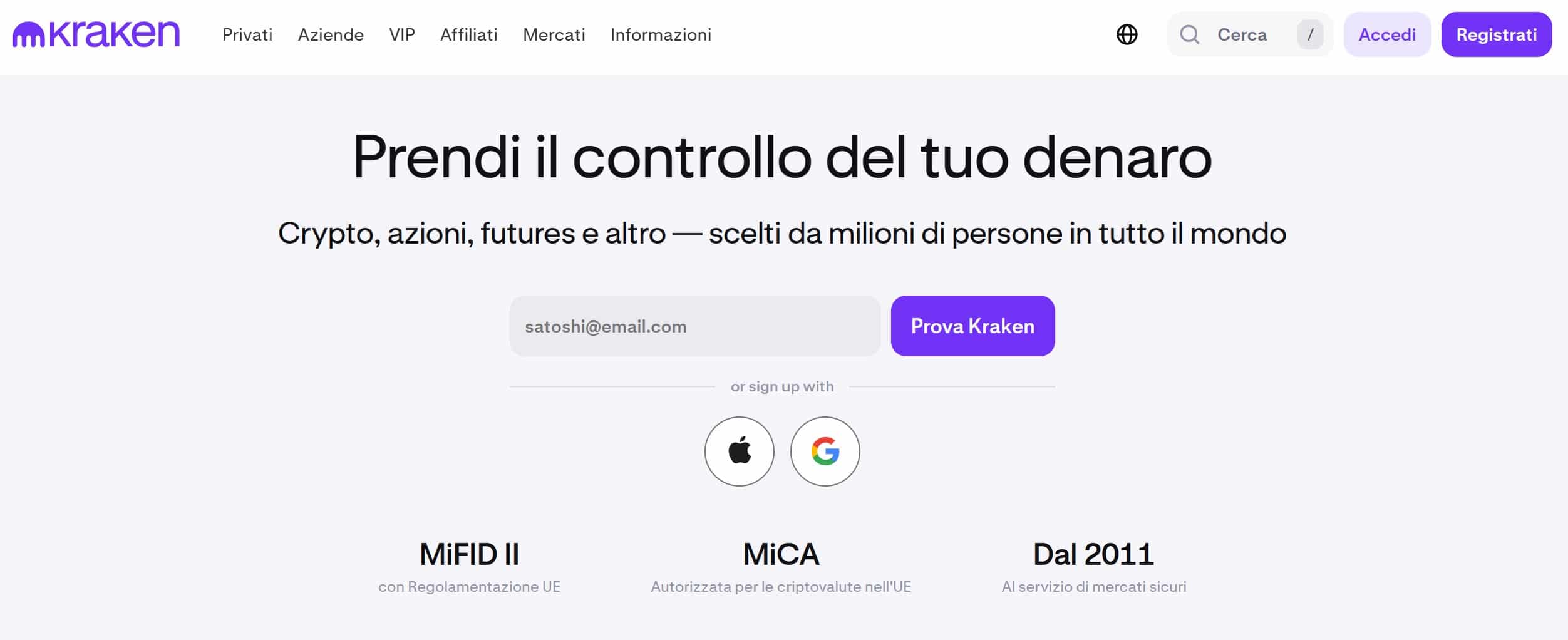 Kraken - exchange MiCAR