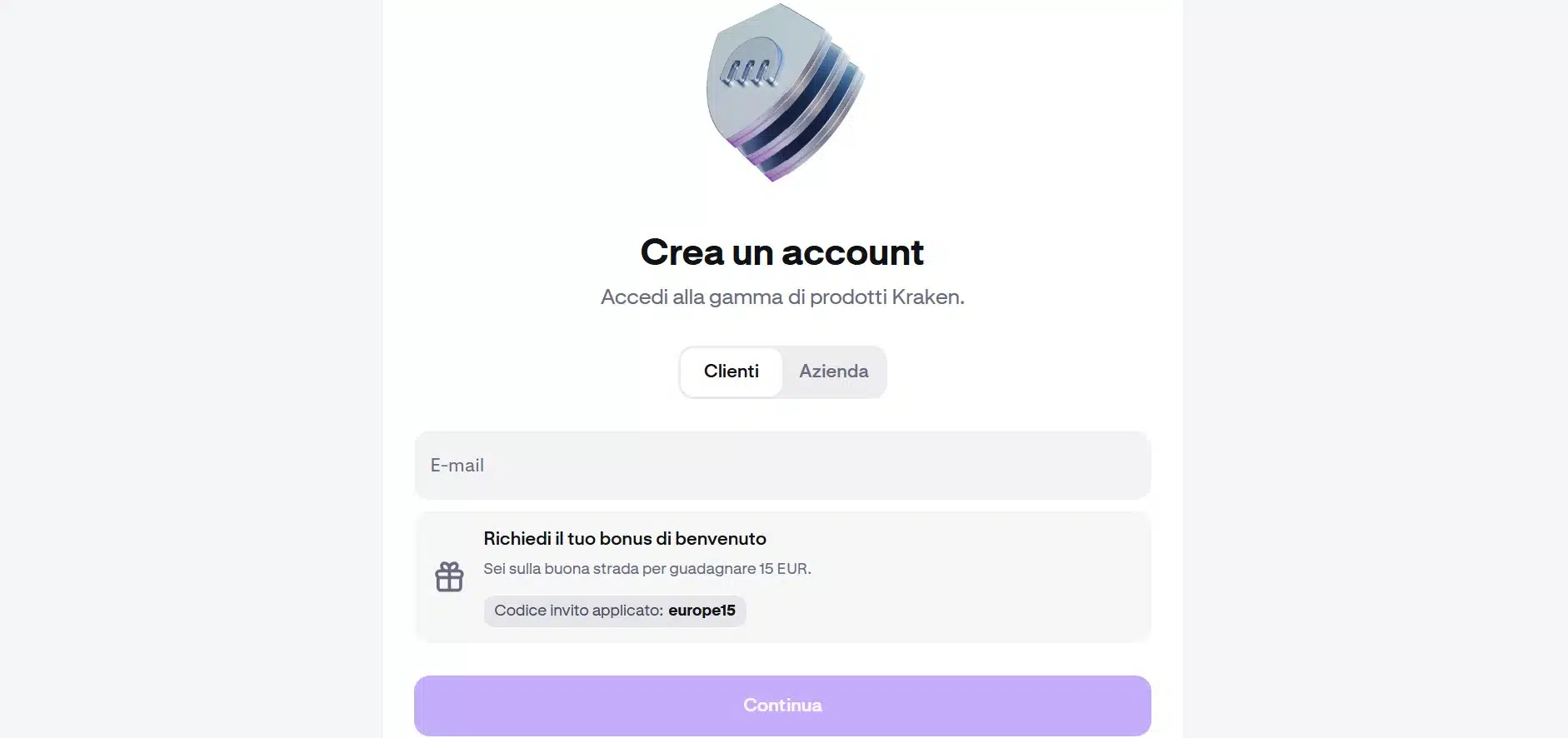 Kraken IPO SpaceX - registrazione
