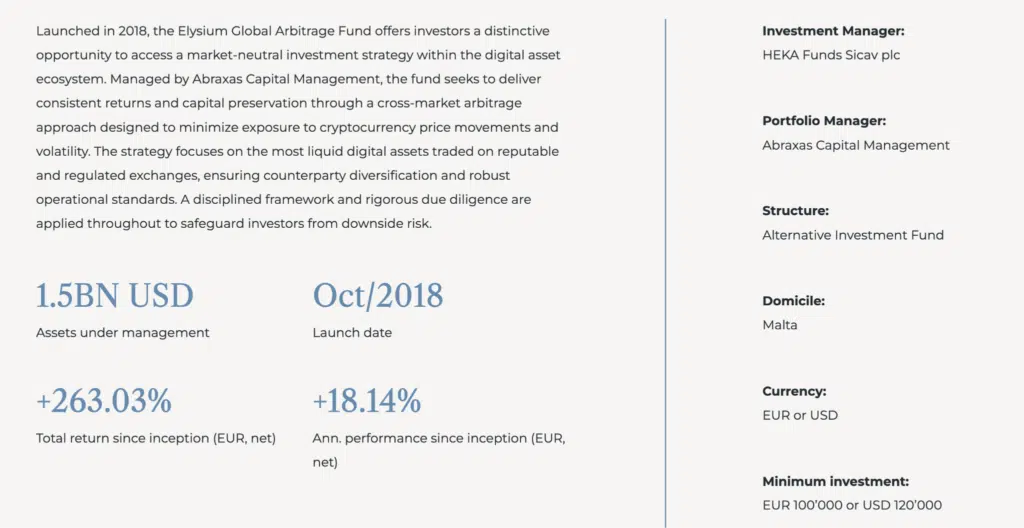 Abraxas Capital fondo arbitraggio