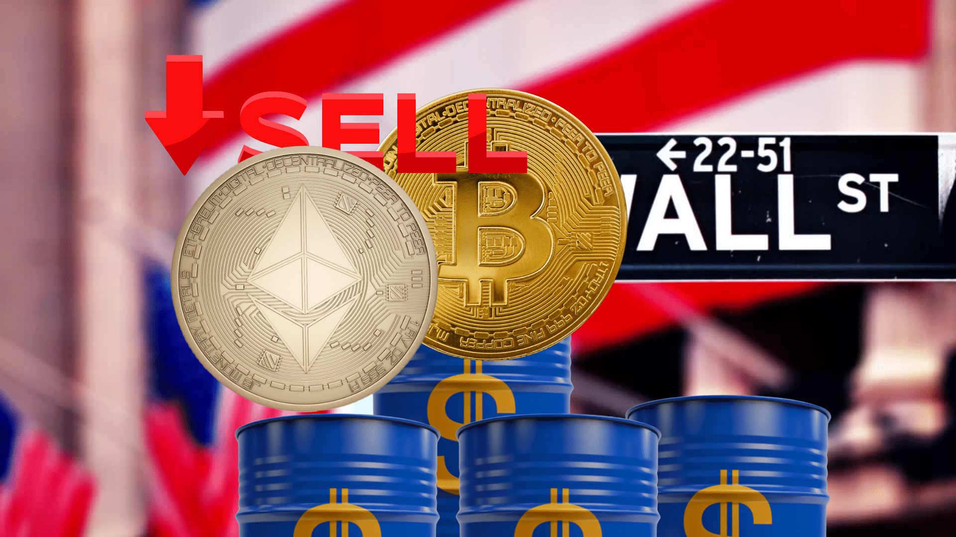 Il calo del Nasdaq e l'allarme petrolio trascinano al ribasso Bitcoin ed Ethereum: cosa succede ora?