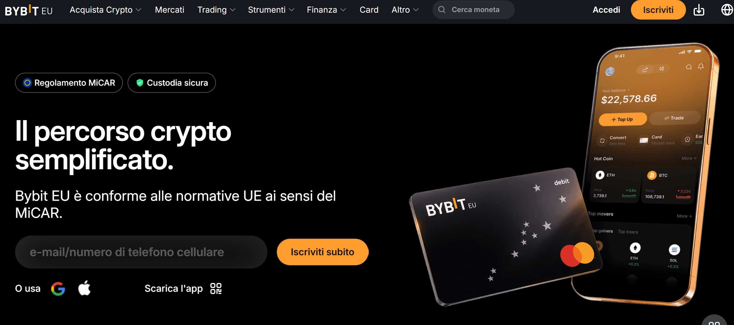 Bybit EU - alternative a Coinbase