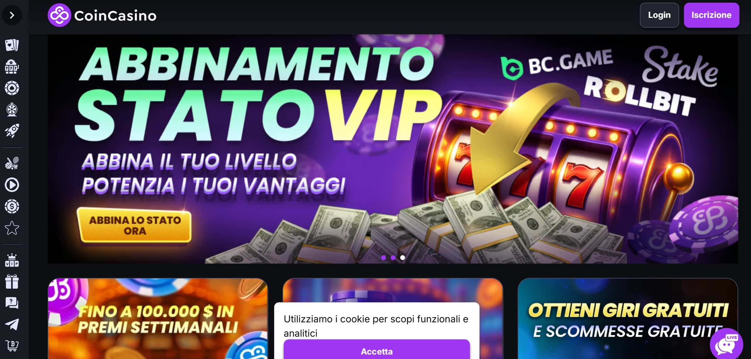 CoinCasino - migliori casino crypto online