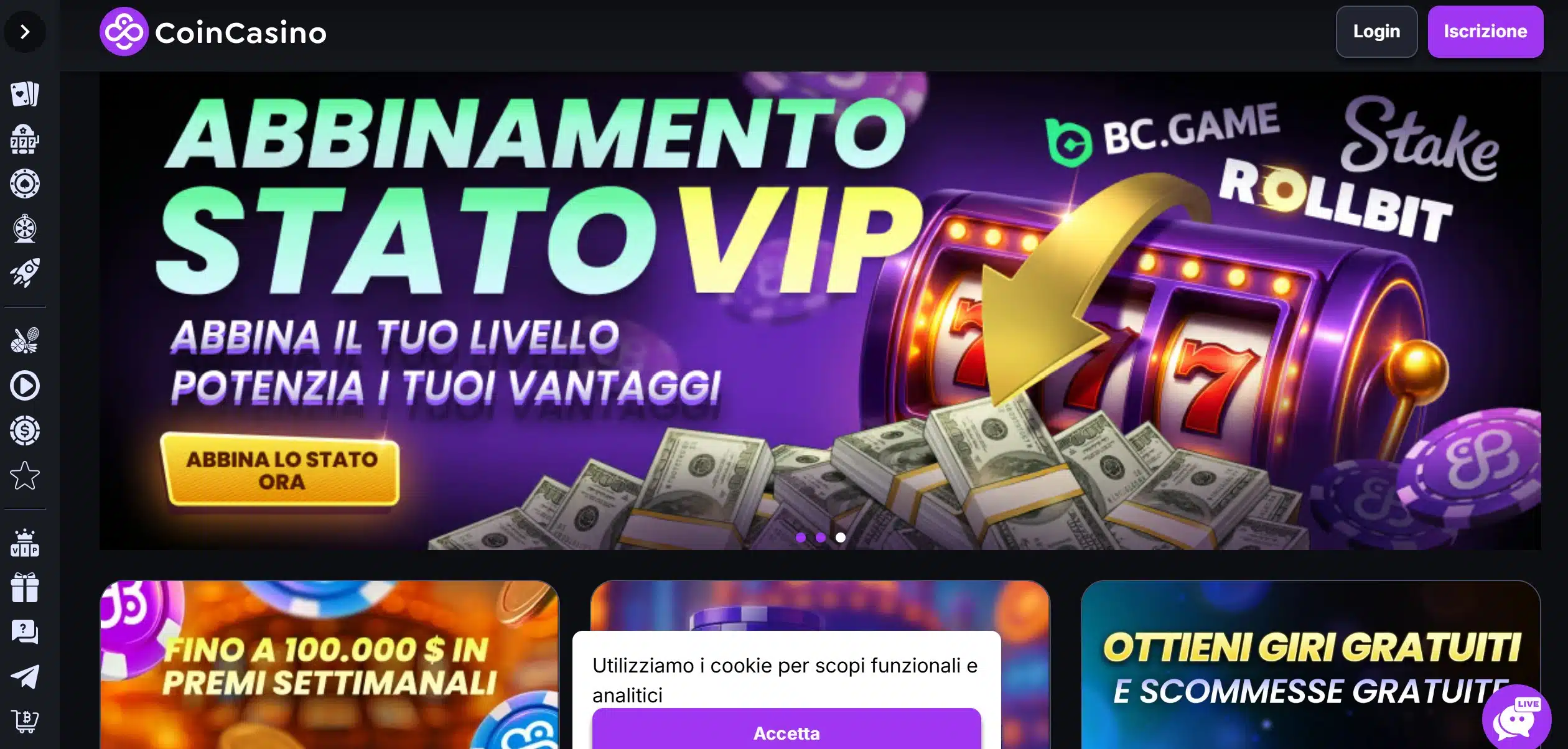 CoinCasino - migliori casino crypto online