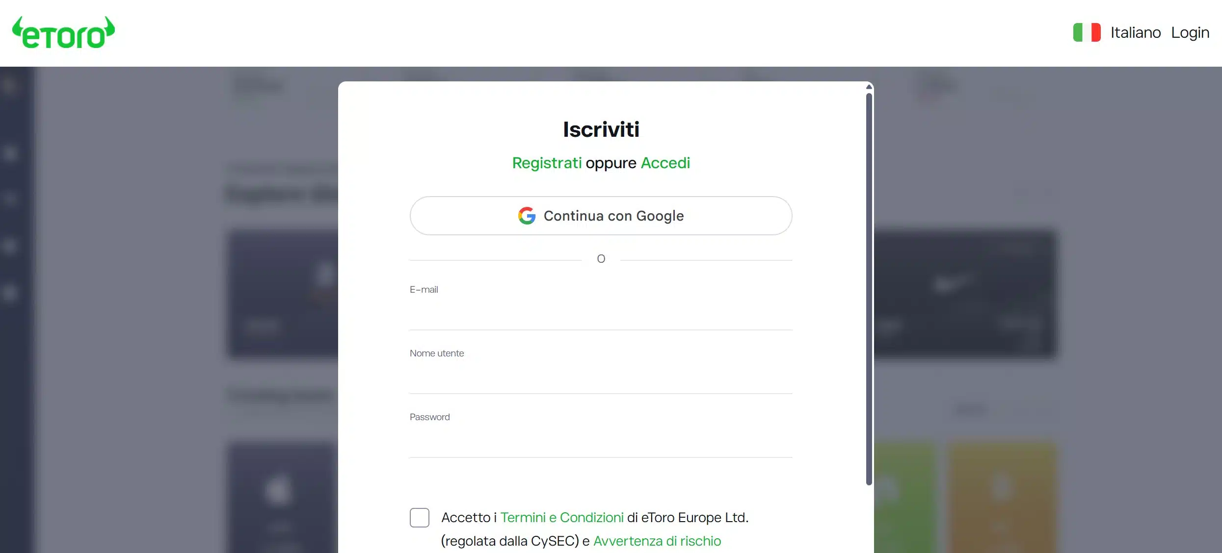 eToro - Cashback 5% sui trasferimenti crypto