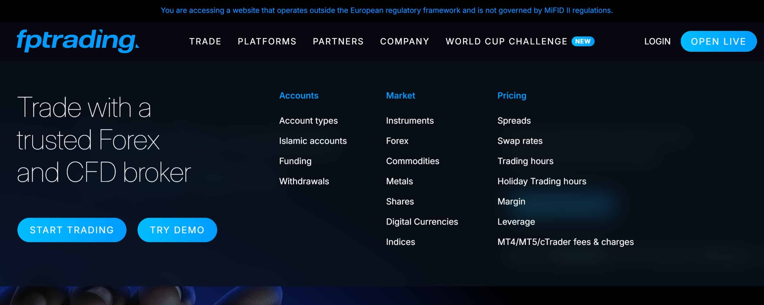 FP Trading - demo trading crypto e finance