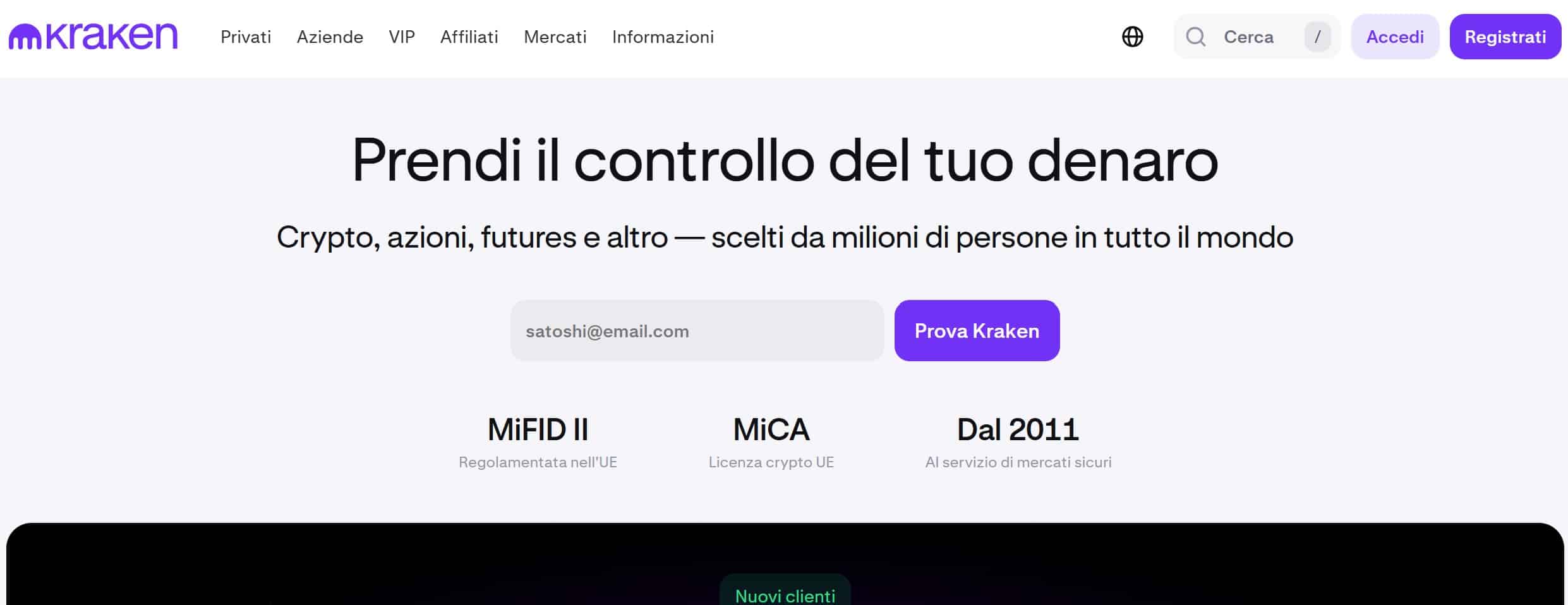 Kraken tra le alternative a Binance