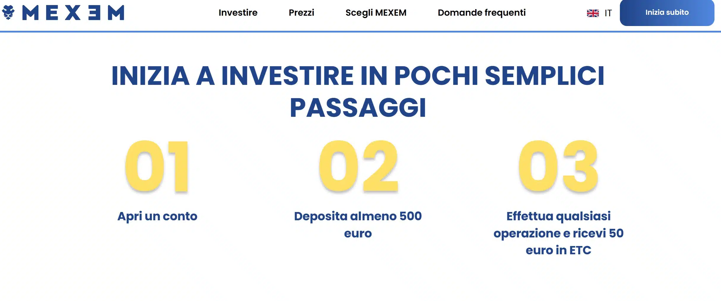 MEXEM bonus 50 euro