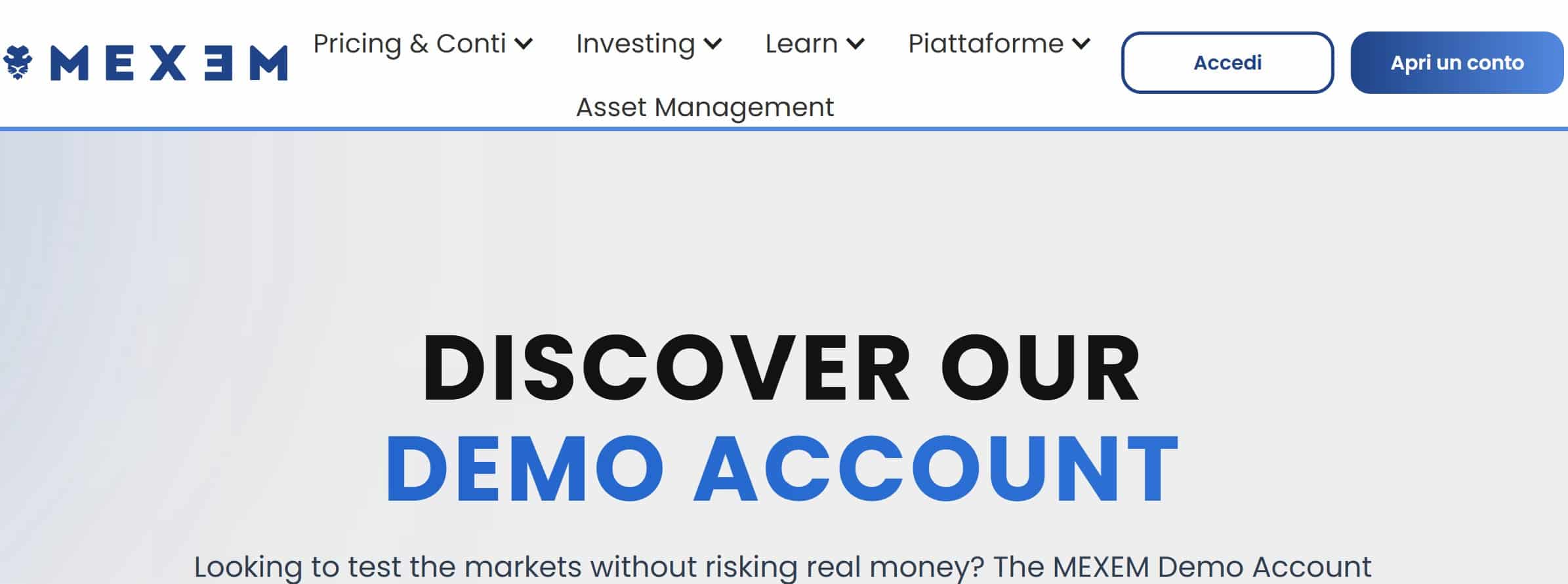 MEXEM - migliori demo trading
