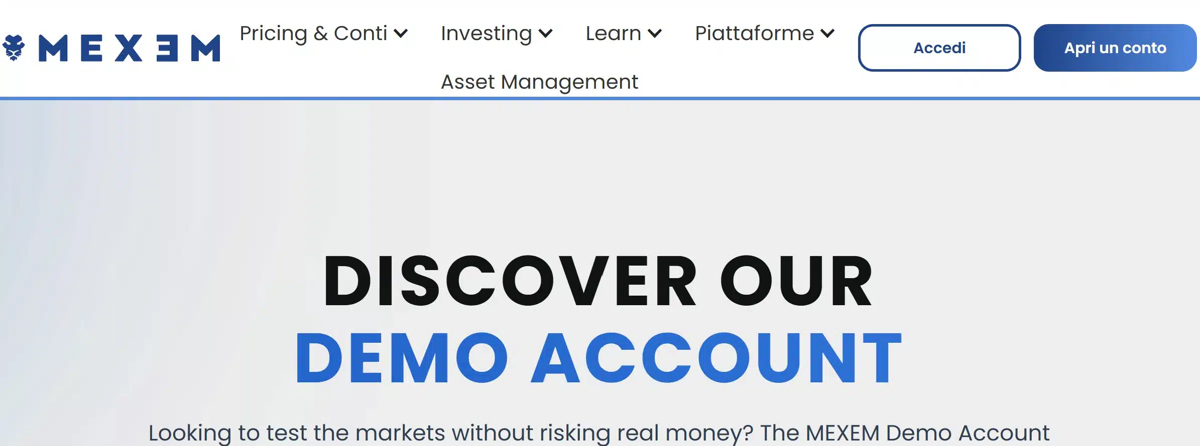 MEXEM - migliori demo trading