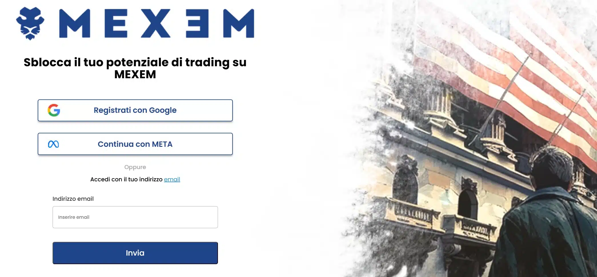 MEXEM - registrazione per promo bonus