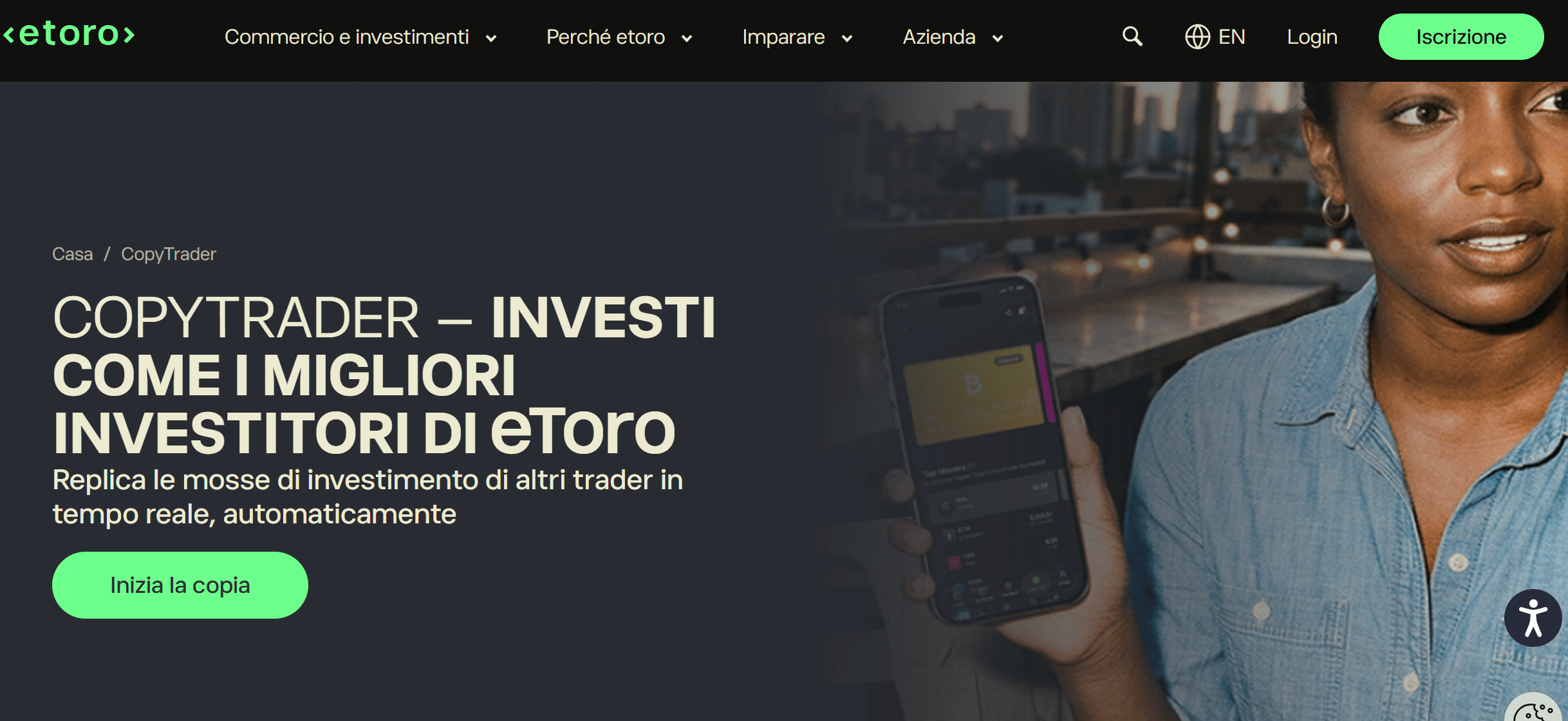 Migliori piattaforme Copy Trading - eToro
