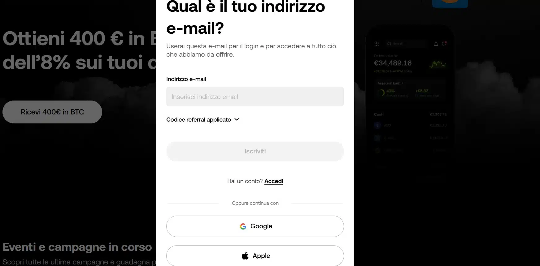 OKX promo bonus - registrazione