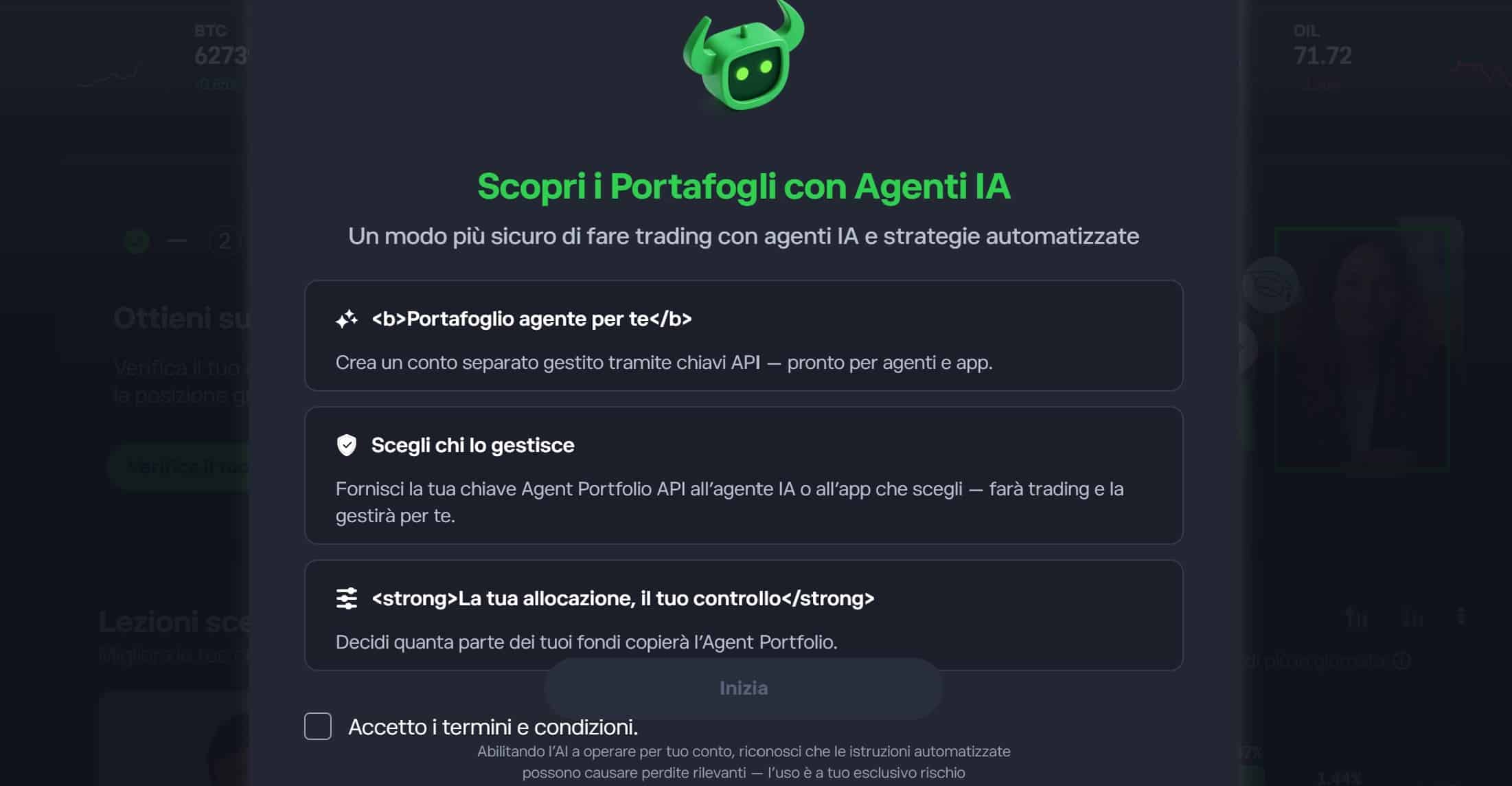 Portafogli Agenti AI eToro