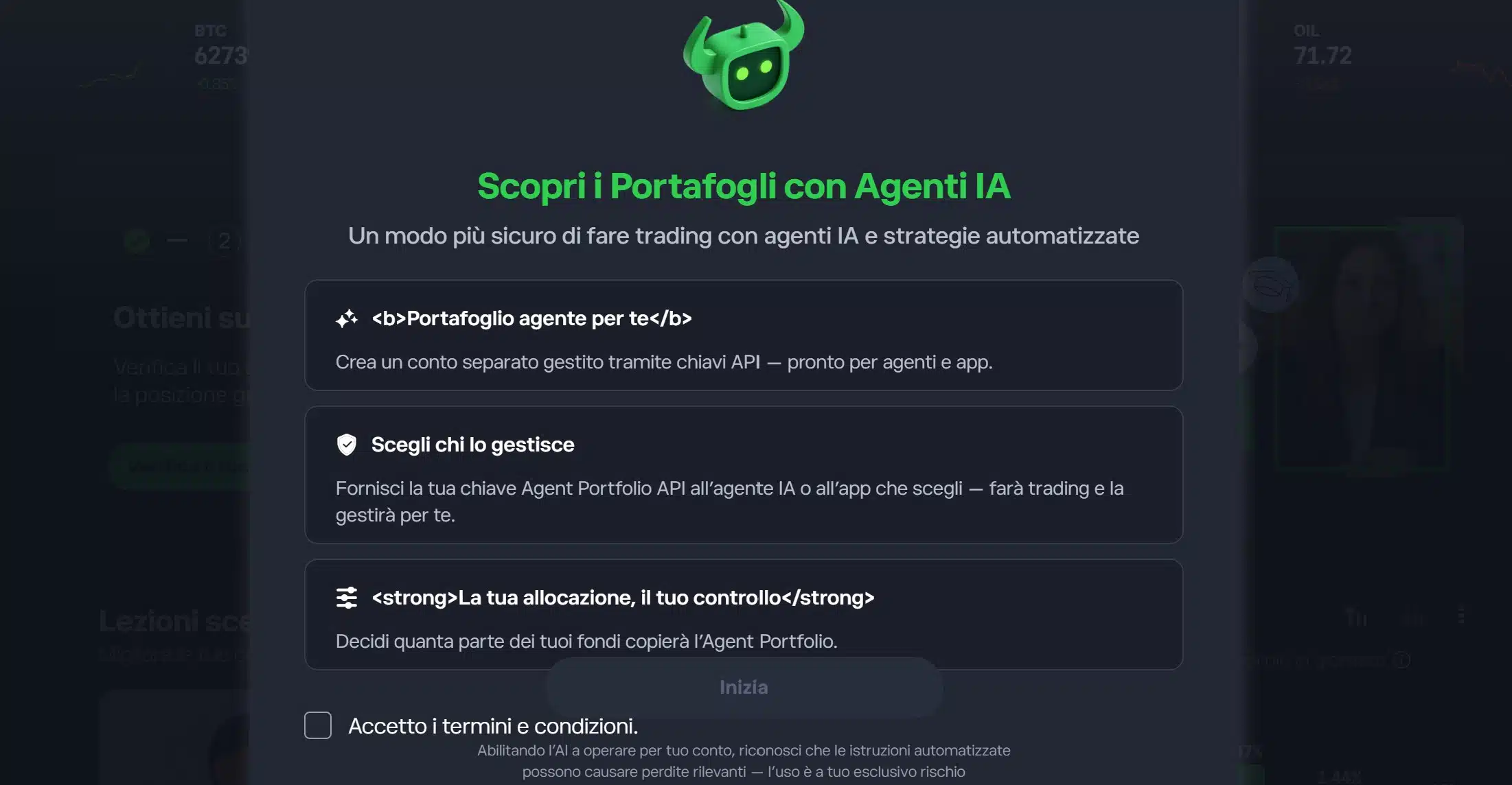 Portafogli Agenti AI eToro