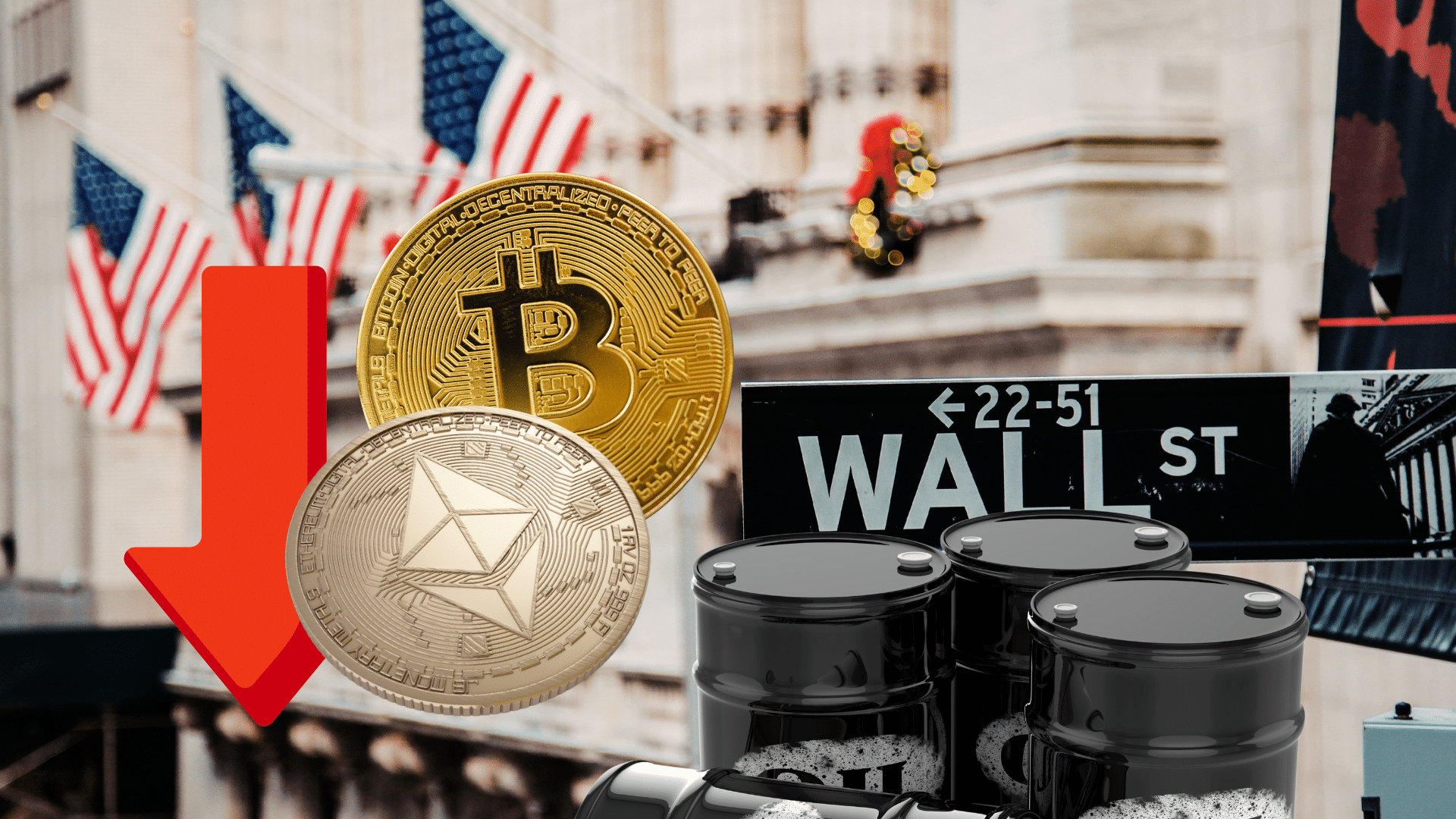 Le crypto cadono, Wall Street resiste: il petrolio torna a salire e domani arriva il CPI USA