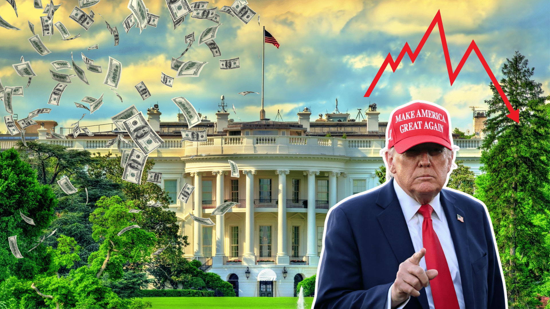 $TRUMP crypto, crollo del -30% dopo il rally - il team di Trump incassa milioni
