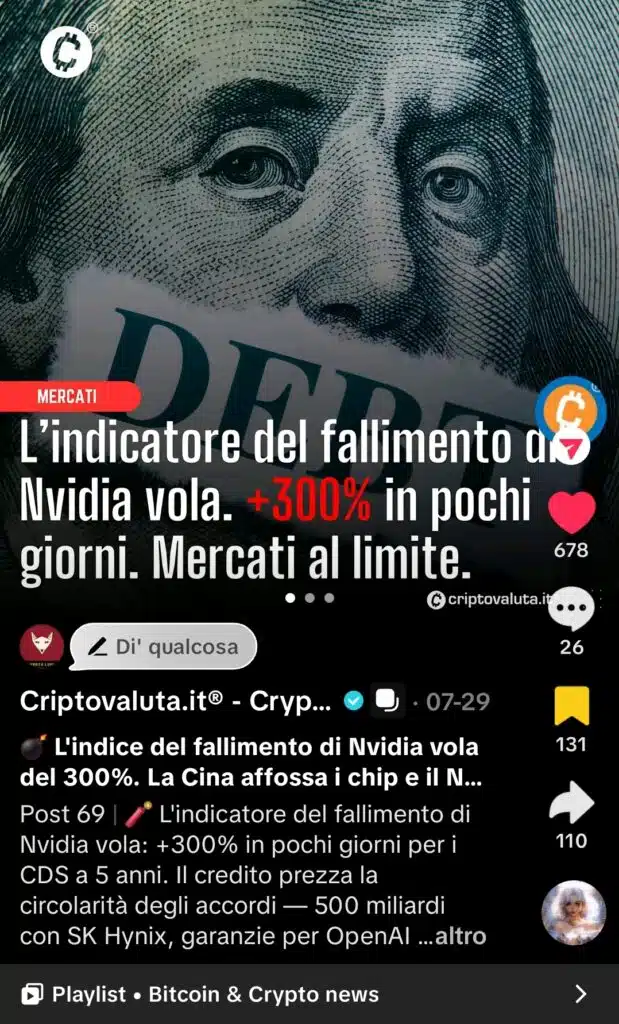 post autentici tiktok di criptovaluta.it