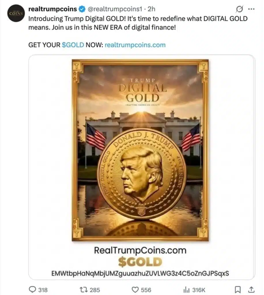 Tweet Trump Real Coins