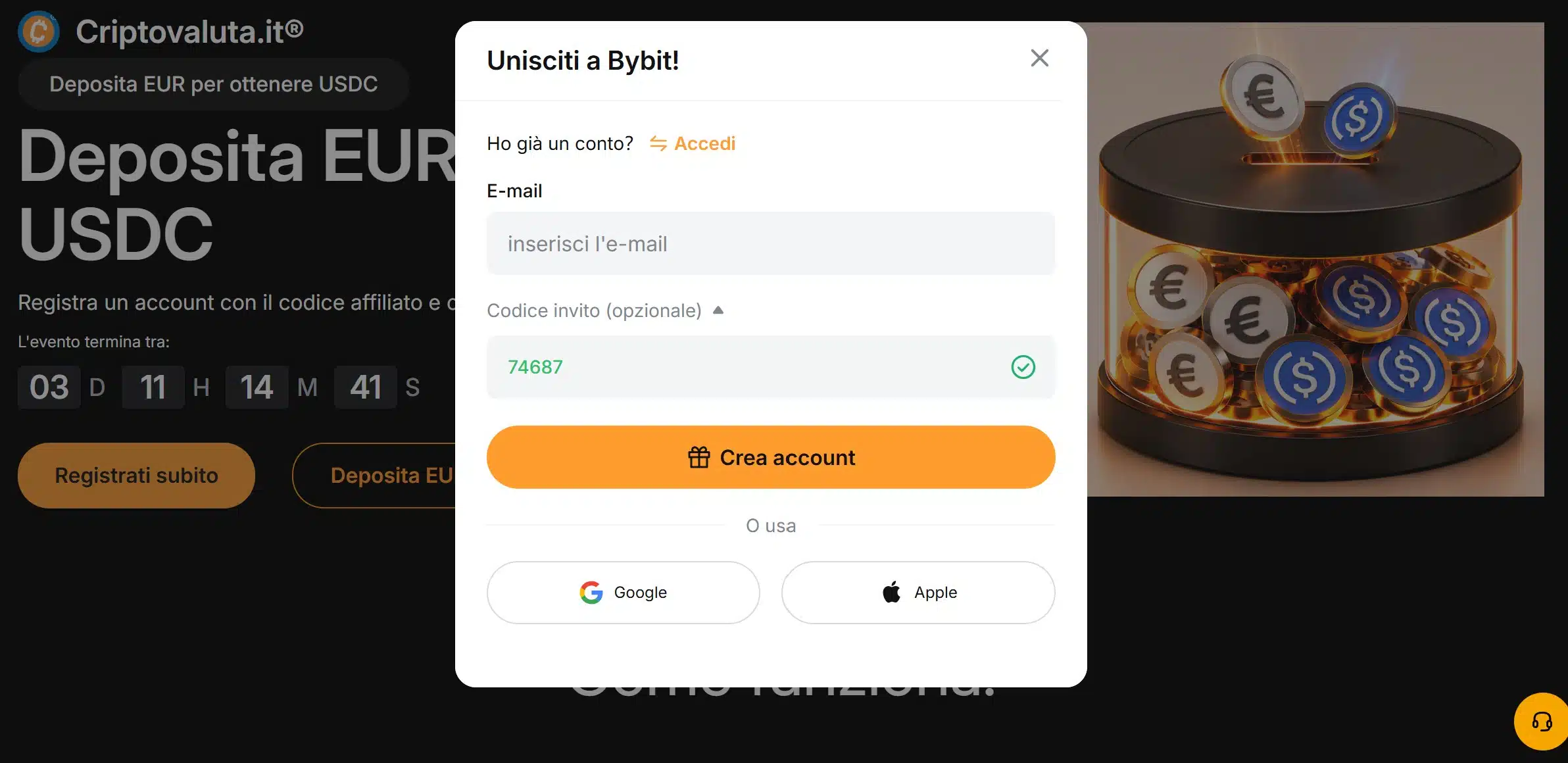 Bybit - Registrazione