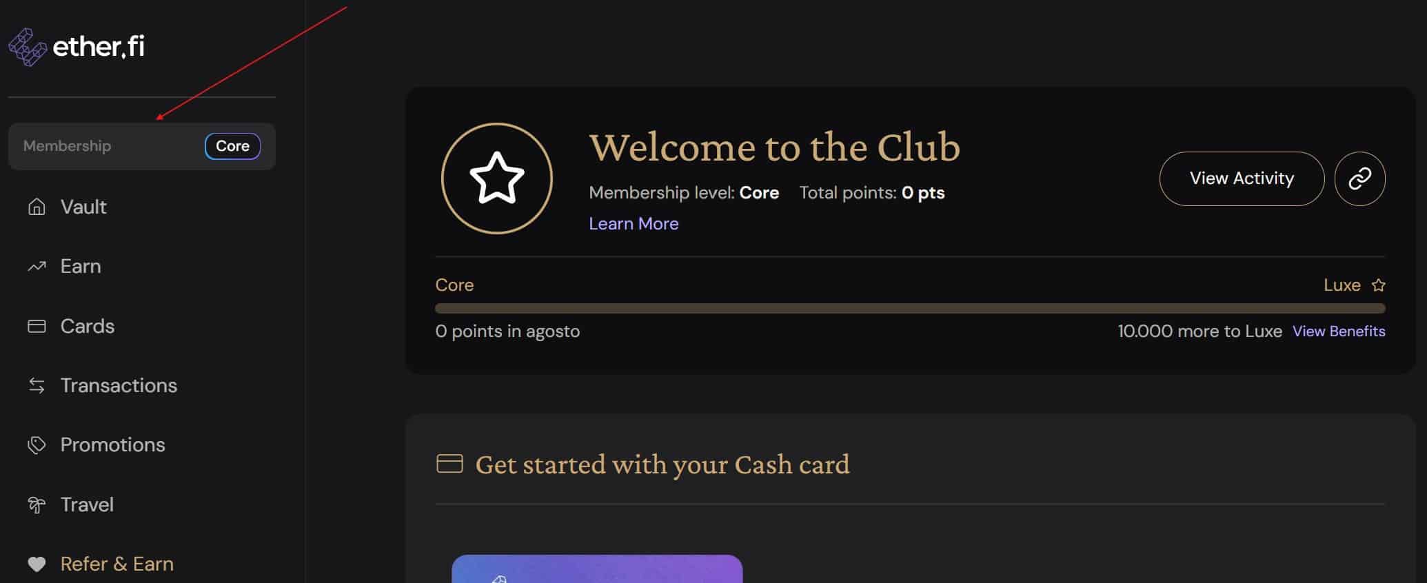 EtherFi Card - Membership