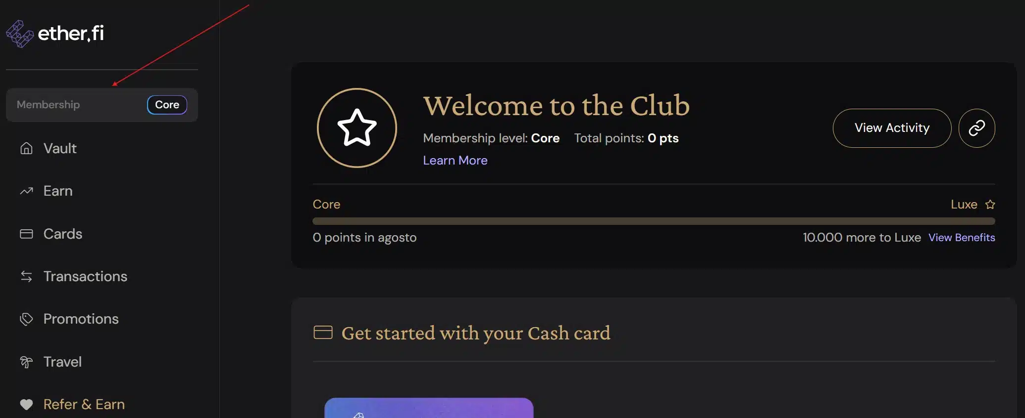 EtherFi Card - Membership