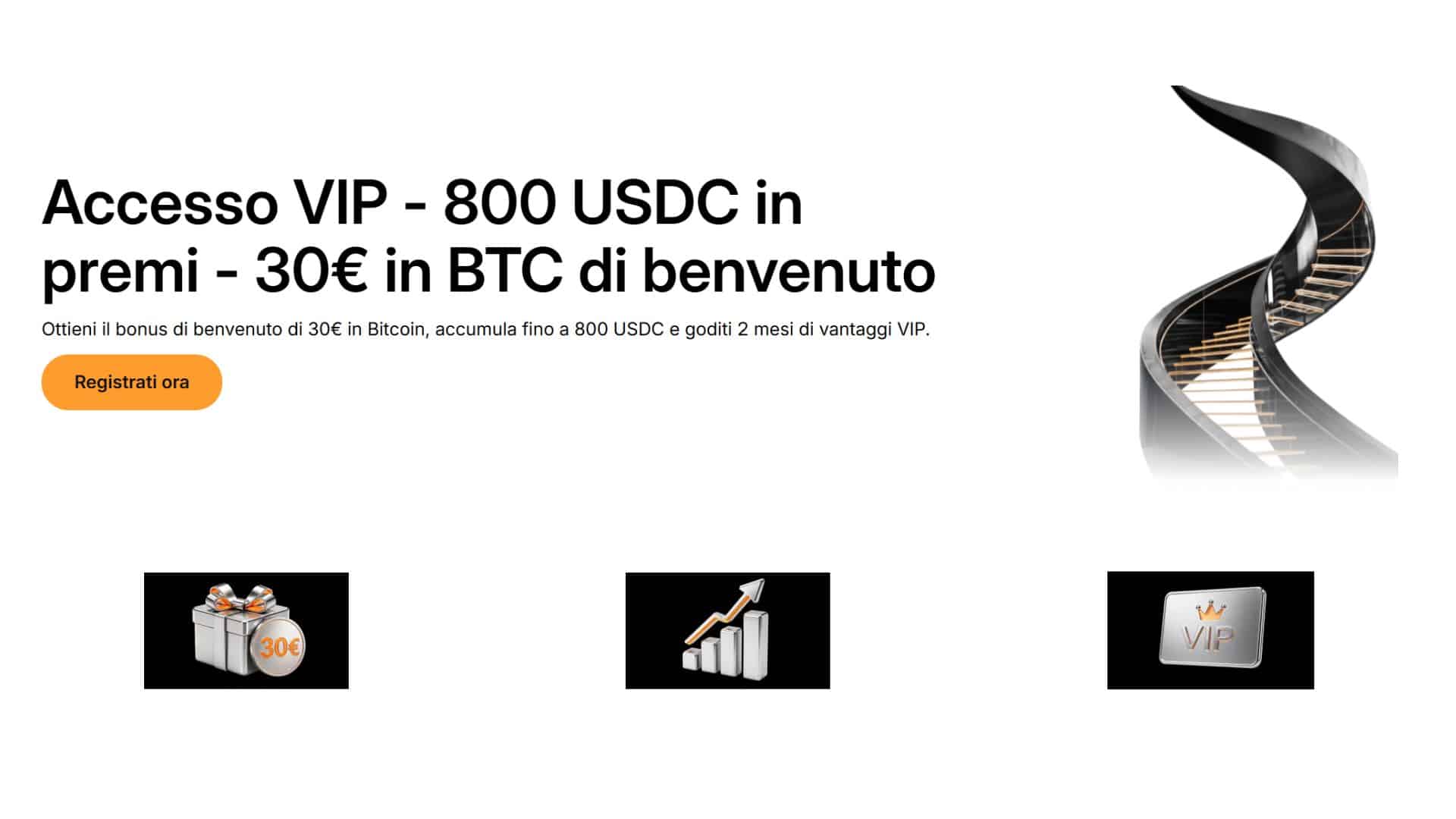 Nuova promo Bybit EU: pioggia di bonus con 30€ in BTC, fino a 800 USDC e status VIP per 2 mesi