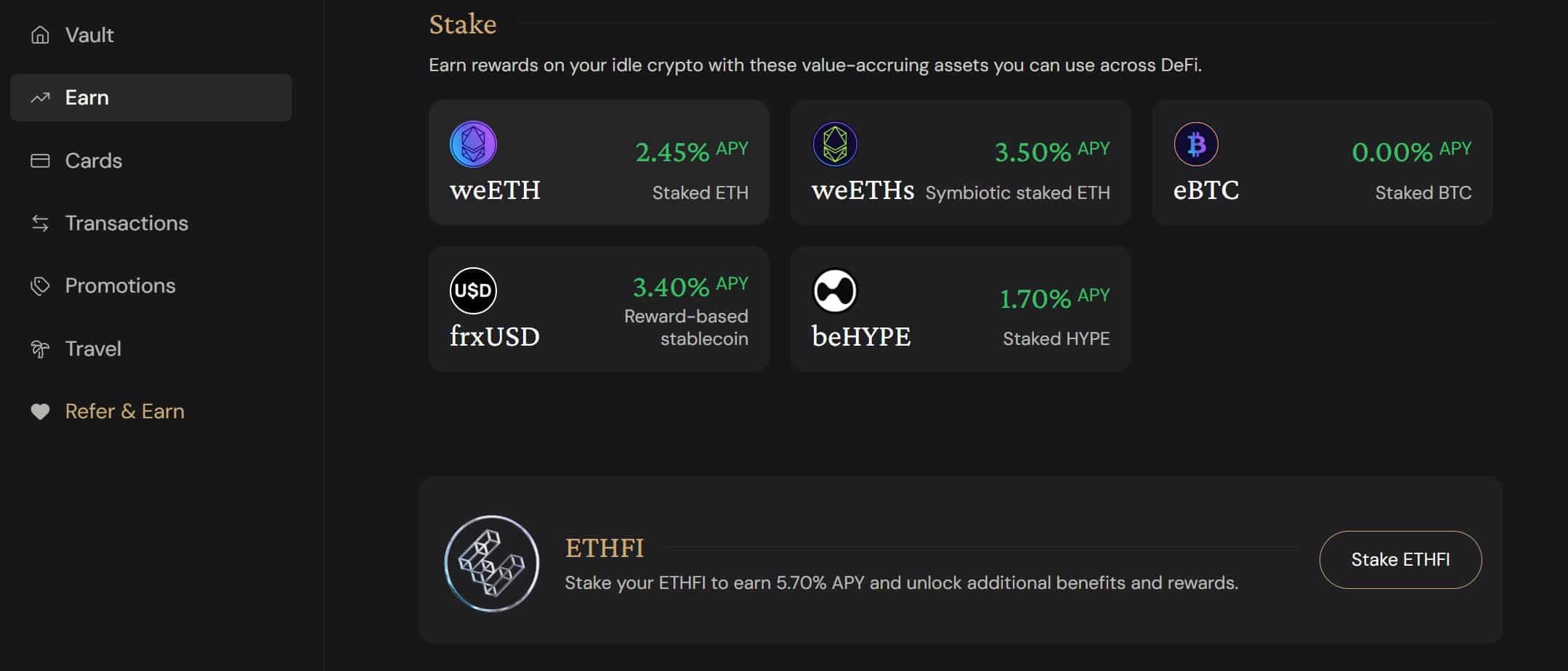Staking su Ether.fi