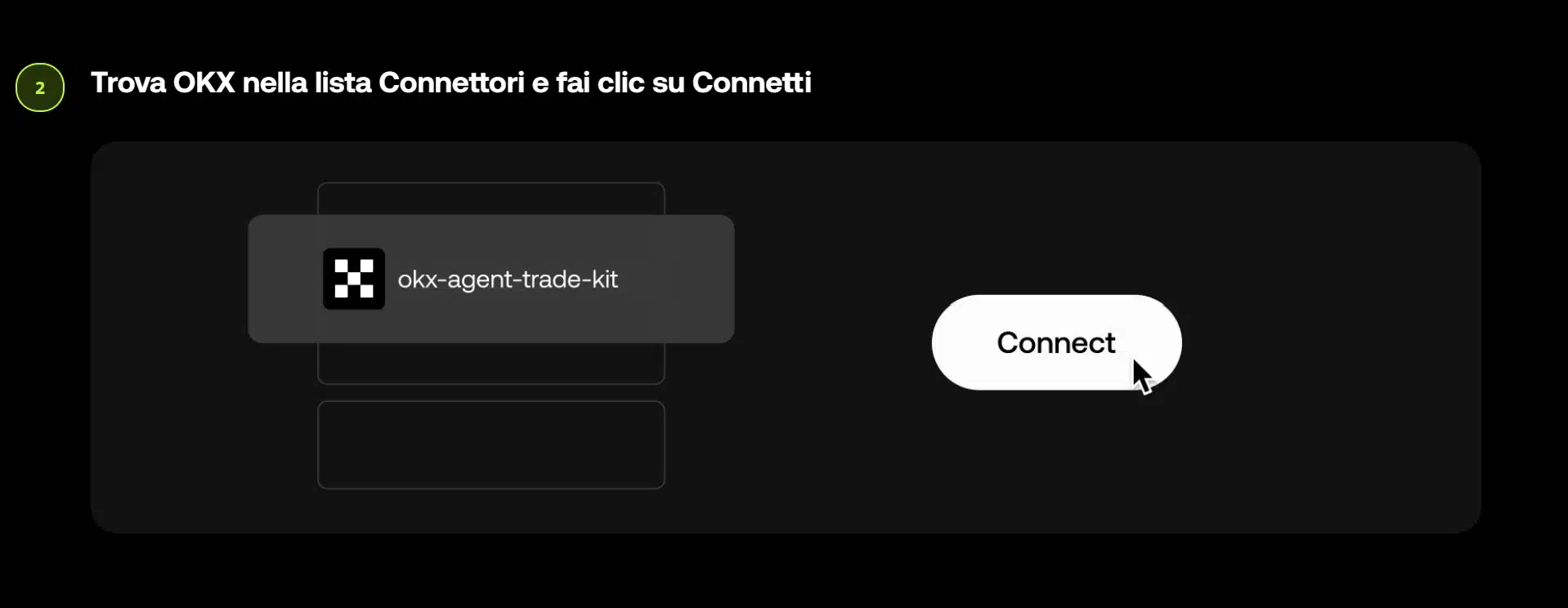 Connessione del connettore OKX