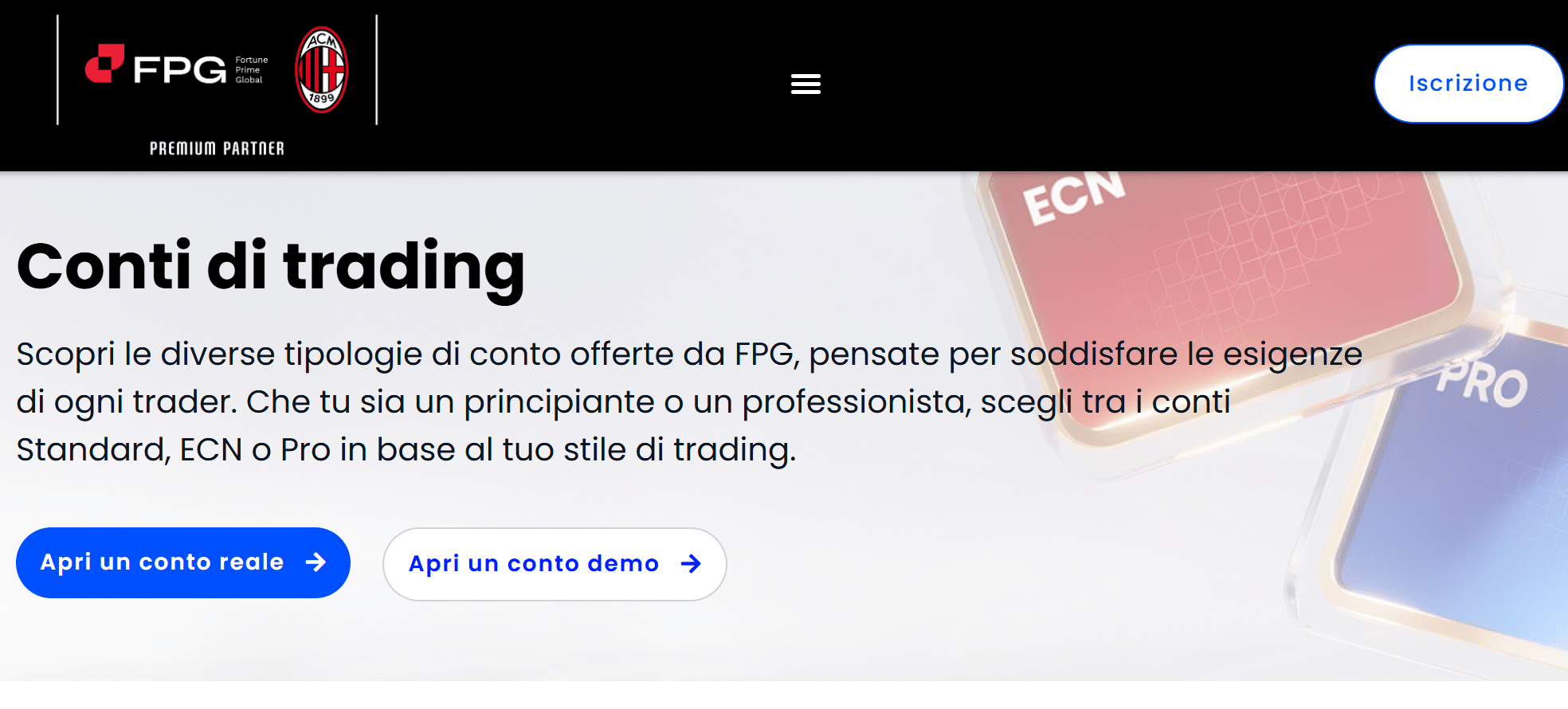 FPG - Conti disponibili