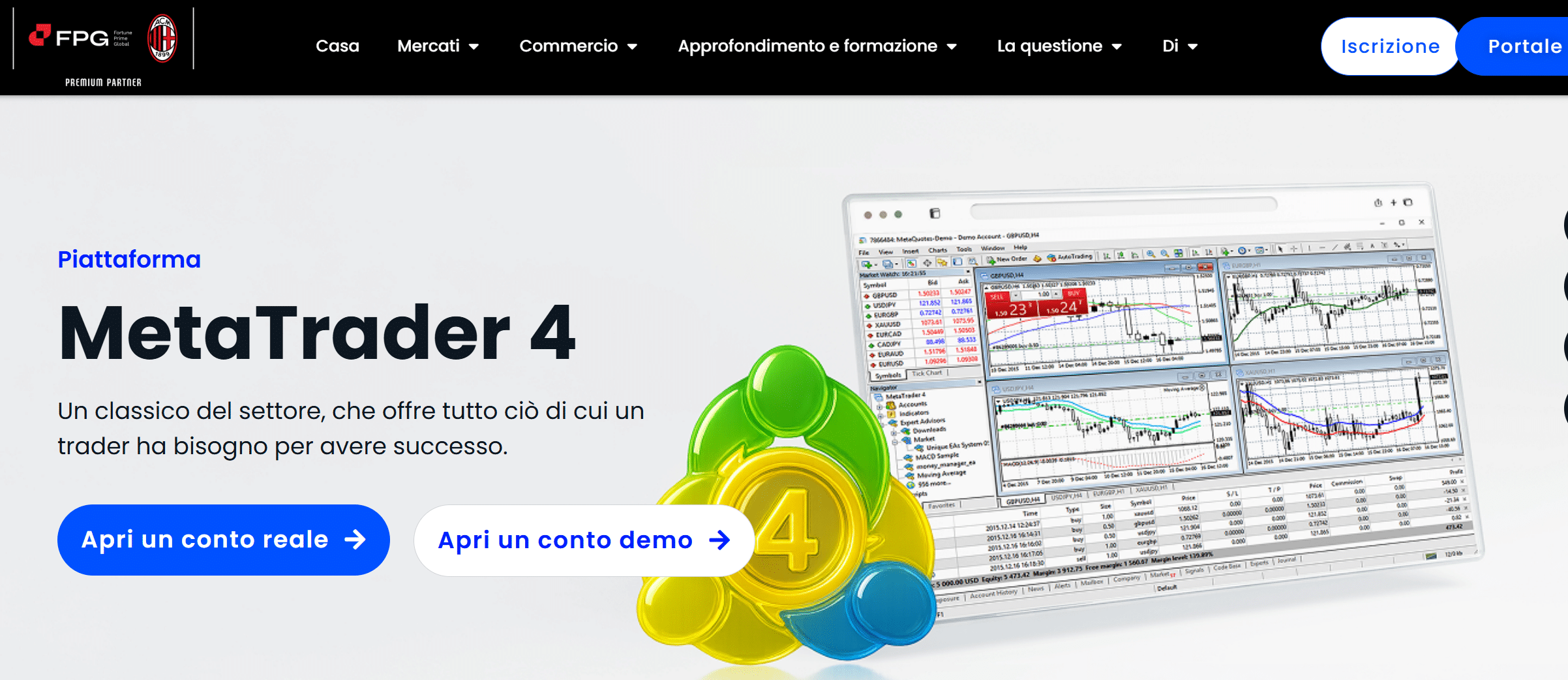 MetaTrader 4 su FPG