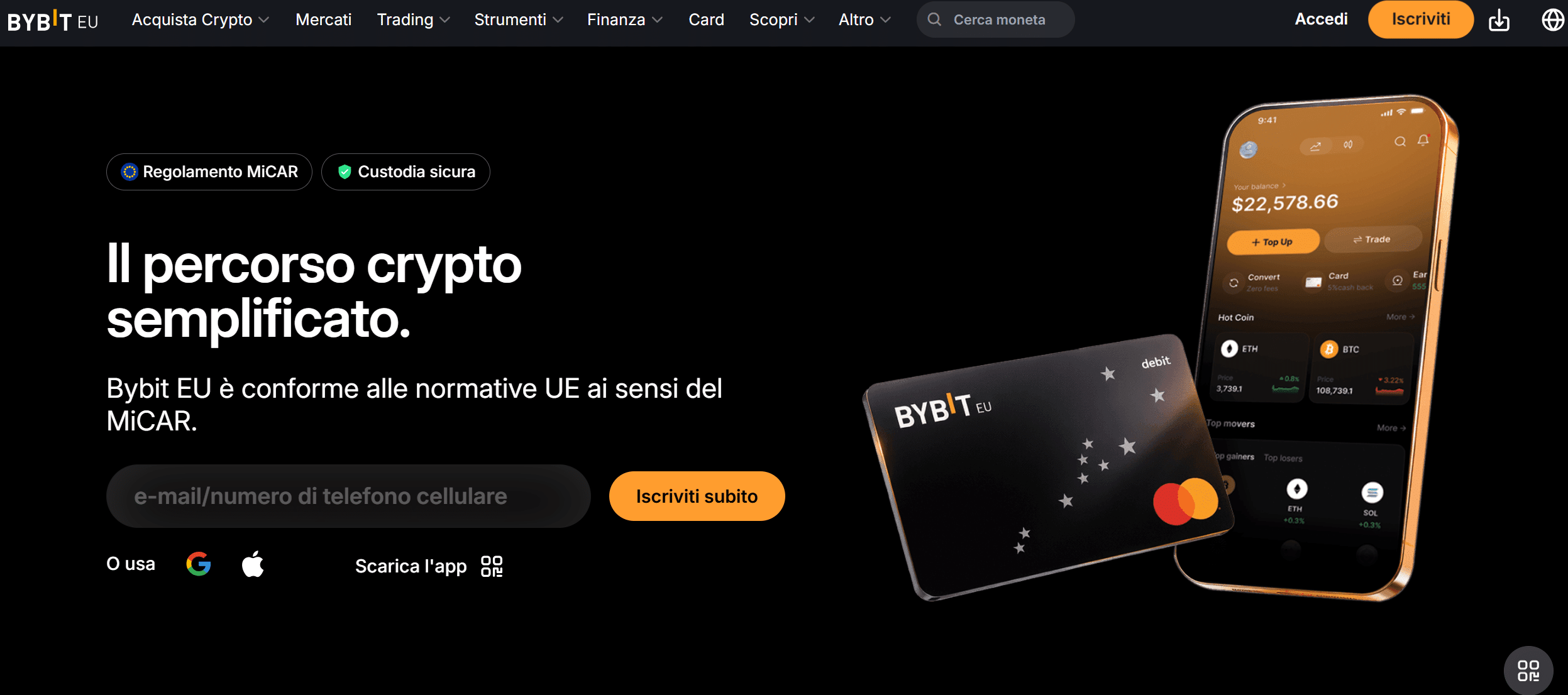 Migliori alternative a Robinhood - Bybit EU